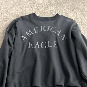 Dark grey/black crew neck